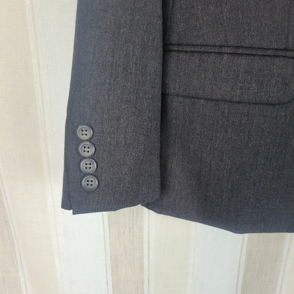 Vintage‎ Pendleton 100% Virgin Wool Blazer Suit Jacket Gray Size 10 Petite - Picture 2 of 10